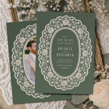 Vert sauge floral mariage classique en dentelle vi