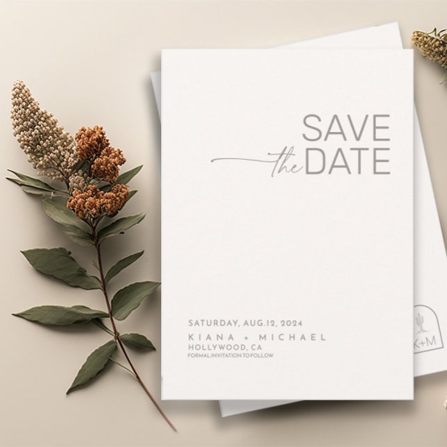 Save The Date Vibes désertiques Mariage ivoire ID vertical1019 (Créateur téléchargé)