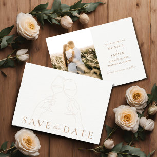 Save The Date Vignoble Outdoor Mariage Photo Enregistrer la date