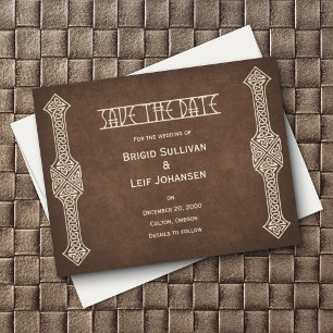 Save The Date Viking Celtic Gamer Mariage