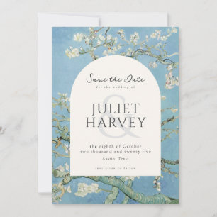 Save The Date Vincent Van Gogh Almond Blossom Floral Mariage