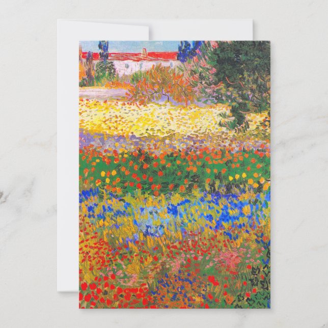 Save The Date Vincent Van Gogh Flower Garden (Devant)