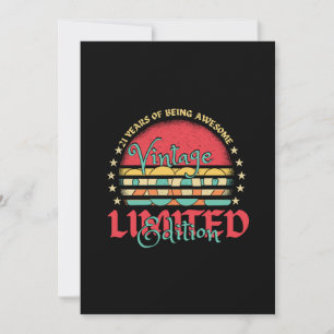 Save The Date Vintage 2002 Limited Edition 21 ans 21e