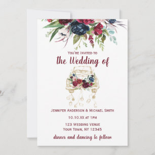 Save The Date Vintage Camion Bourgogne Mariage