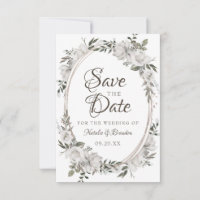 Vintage cerisier blanc Floral et cadre ovale Rose