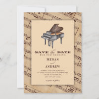 Vintage classique piano mariage