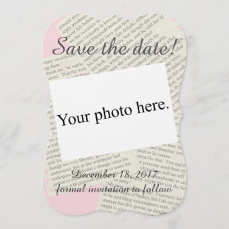 Save The Date Vintage "Enregistrer la date"