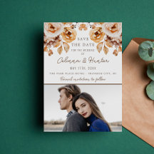 Vintage Floral Automne Fleurs séchées Mariage