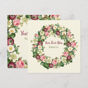 Save The Date Vintage Floral Enregistrer La Date