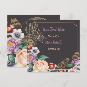 Save The Date Vintage Floral Enregistrer La Date