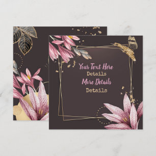 Save The Date Vintage Floral Enregistrer La Date