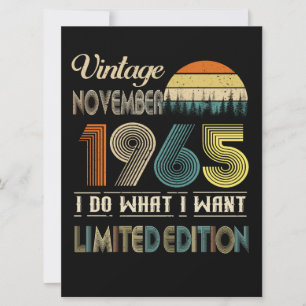 Save The Date Vintage novembre 1965 Ce que je veux Edition Limit