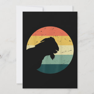 Save The Date Vintage Retro Funny Animal Lover Goat Fermier Toxi