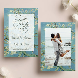 Save The Date Vintage Van Gogh Almond Blossoms Mariage