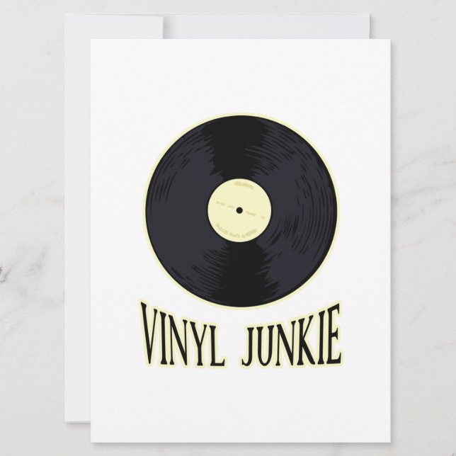 Save The Date Vinyl Junkie (Devant)