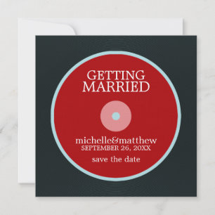 Save The Date Vinyl Record Wedding Enregistrer la Date