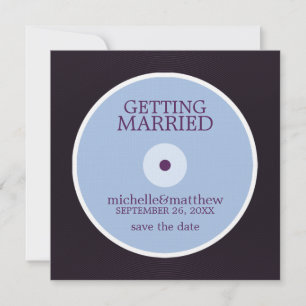 Save The Date Vinyl Record Wedding Enregistrer la Date