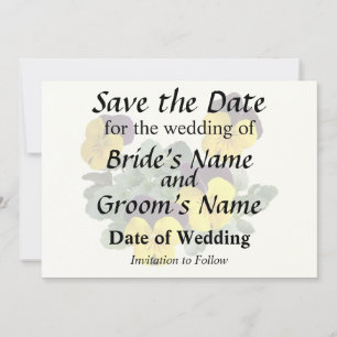 Save The Date Violas Sorbet Saut Jaune
