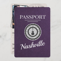 Violet Purple Nashville Passeport Enregistrer La D