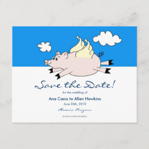 Save The Date Voler le porc Enregistrer la date