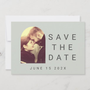 Save The Date Votre Photo Typographique Sage Blush Enregistrer L