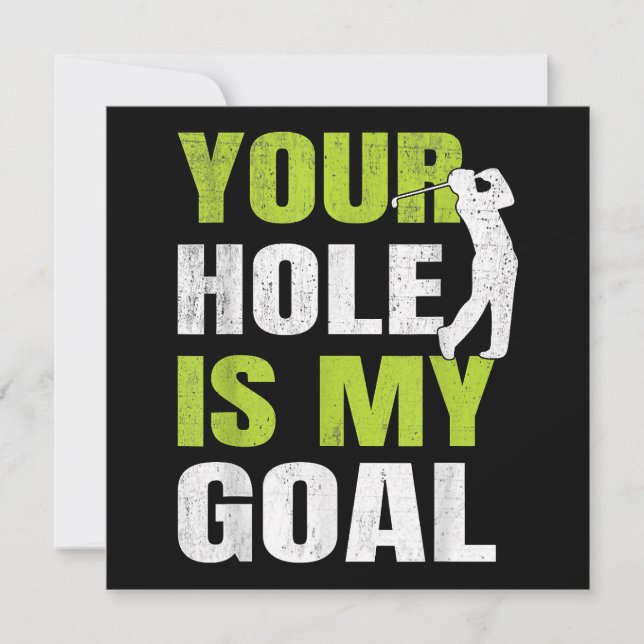 Save The Date Votre Trou Est Mon Objectif - Golf Player Humour d (Devant)
