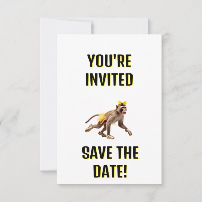 SAVE THE DATE VOUS ÊTES INVITÉS ! RÉSERVEZ LA DATE! (Devant)