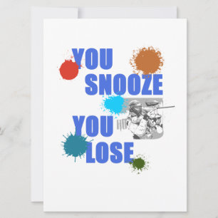 Save The Date Vous sommeillez vous perdez le cadeau de jeu de