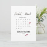 Save The Date Wedding Day Card, On Your Wedding Day Card, Calend<br><div class="desc">Wedding Day Card,  On Your Wedding Day Card,  Calendar Congratulations Wedding Card,  Happy Wedding Day Card,  Wedding Date Gift For Couple</div>