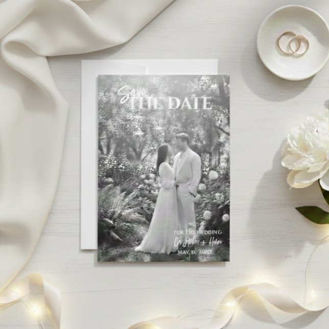 Save The Date Wedding Photo Invite, Save The Date  (Créateur téléchargé)