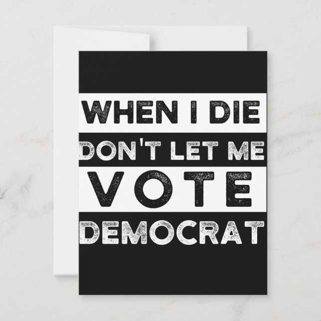 Save The Date When I Démagogue de Don't Let Me Vote (Devant)