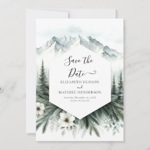 Save The Date Whimsical Printable Mountain Mariage