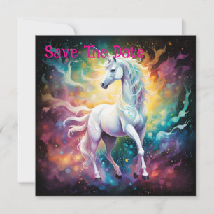 Save The Date White Wonder : La licorne blanche spectrale