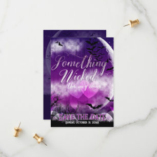 Save The Date Wicked Fun Halloween Love Moon Enregistrer la date