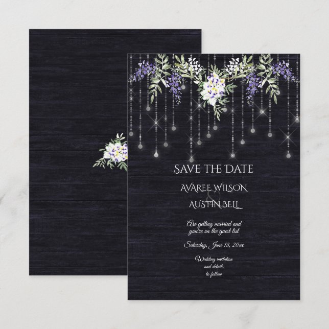 Save The Date Wisteria (Devant / Derrière)