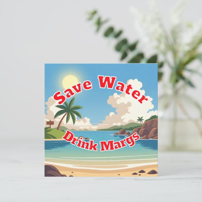 Save Water Drink Margs Trucker Hat (Debout devant)