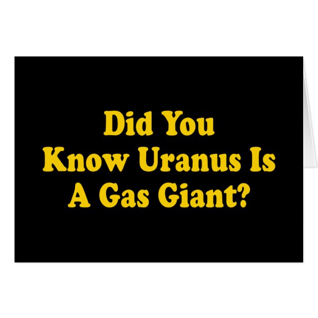 Saviez-vous qu'Uranus est une planète gazeuse ? -  (Devant horizontal)