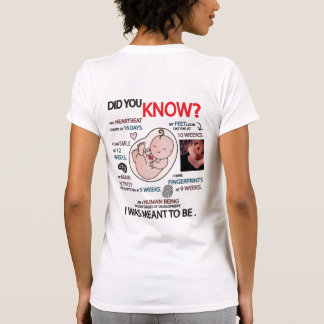 "Saviez-vous ?" T-shirt Informations Pro-Life