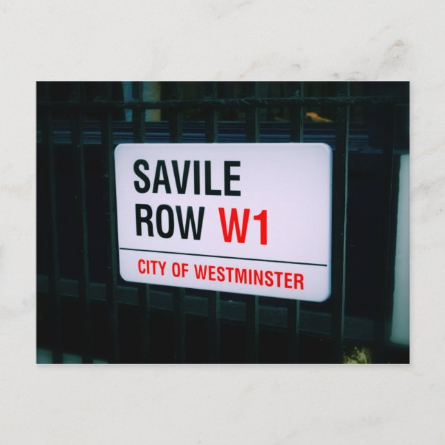 Savile Row - Londres - Carte postale (Devant)
