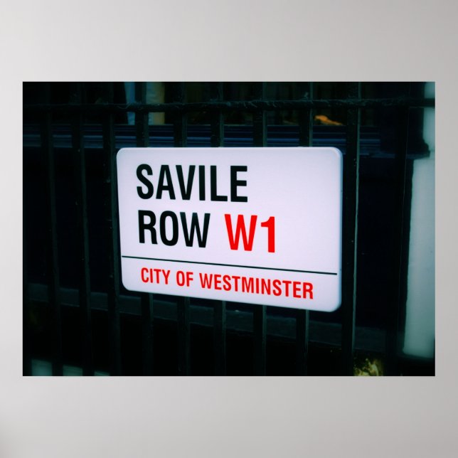 Savile Row - Londres - Poster (Devant)