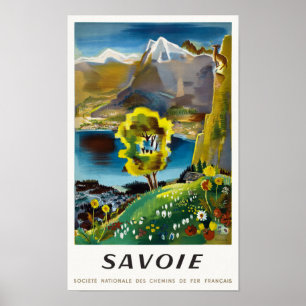 Savoie France Poster vintage 1946