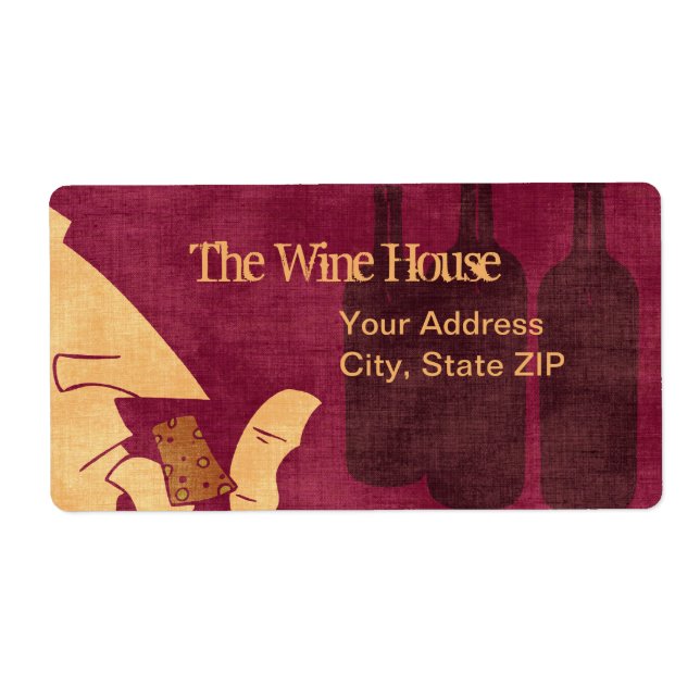 Savourer le Étiquette de vin (Devant)