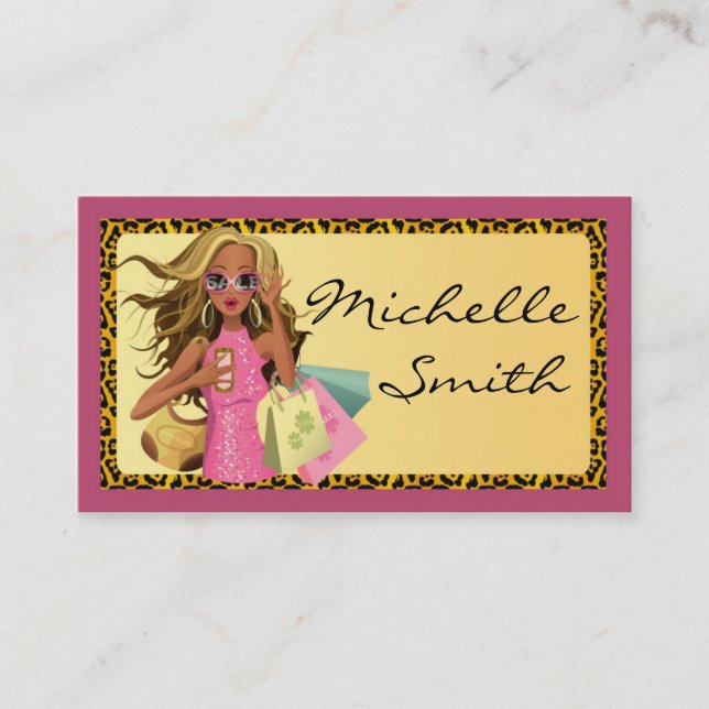 Savvy Shopper Personal Shopper Carte de visite 2 (Devant)