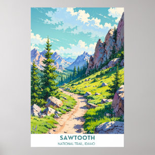 Sawtooth, National Trail, Idaho Poster