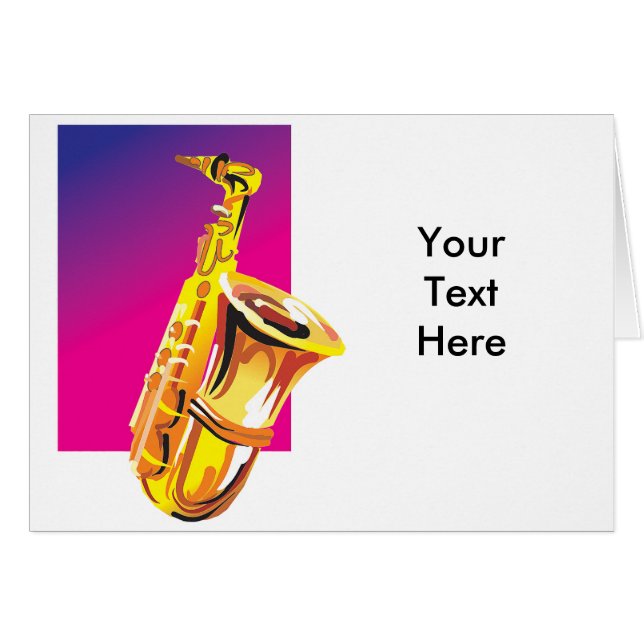 Saxophone bariolé (Devant horizontal)