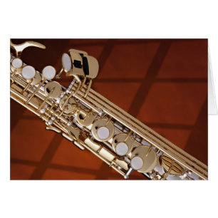 Saxophone de soprano sur l'or