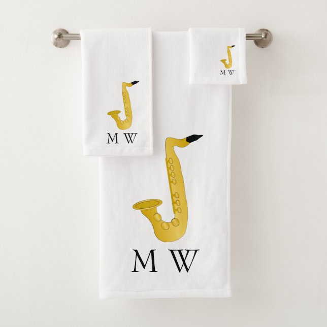 Saxophone Design Monogrammed (En situation)