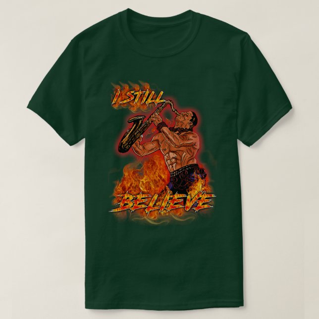 Saxophone Guy TShirt Classic 80s Ventilateur d'hor (Design devant)