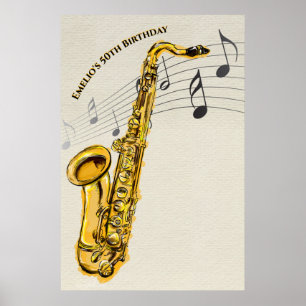 Saxophone Poster