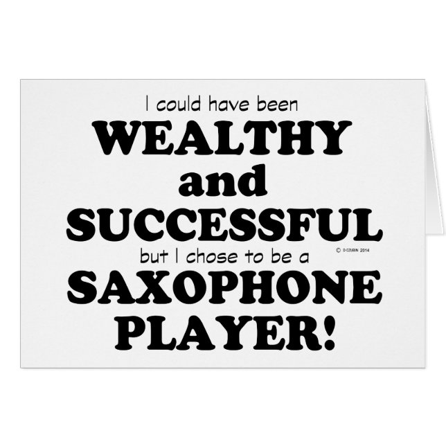 Saxophone riche et réussi (Devant horizontal)